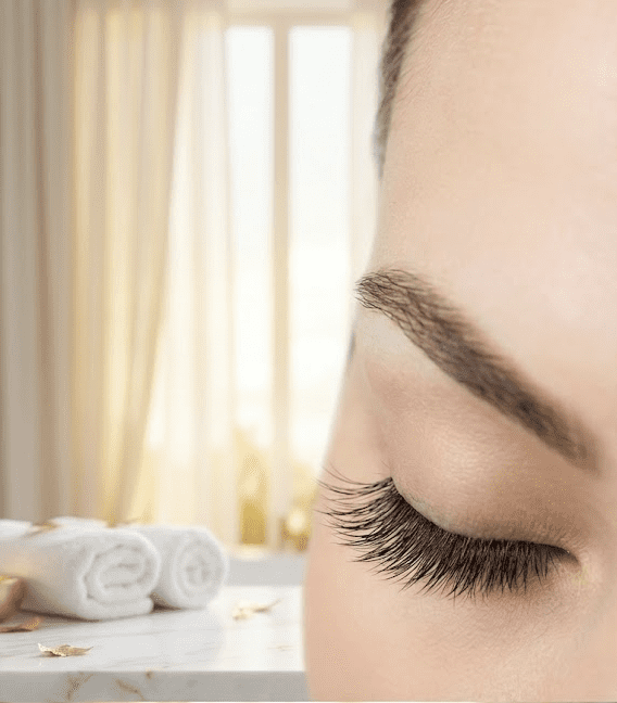 Professional eyelash extensions and luxury lash lifting services in a serene studio setting, serving clients in Riverton and South Jordan.