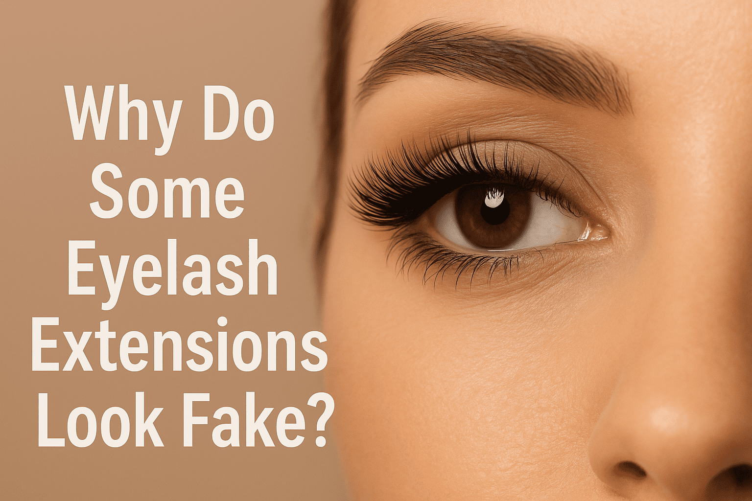 why do some eyelash extensions look fake