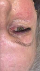 Hybrid full set natural eyelash extensions at The Lash 24 Studio in South Jordan Utah