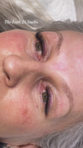 Hybrid full set natural eyelash extensions at The Lash 24 Studio in Draper Utah
