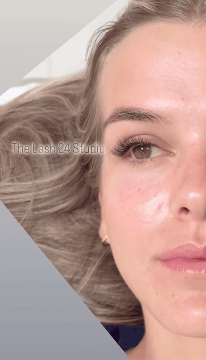 Get gorgeous custom hybrid lash extensions at The Lash 24 Studio in Riverton, UT. Soft texture with a wispy finish for a flawless look.
