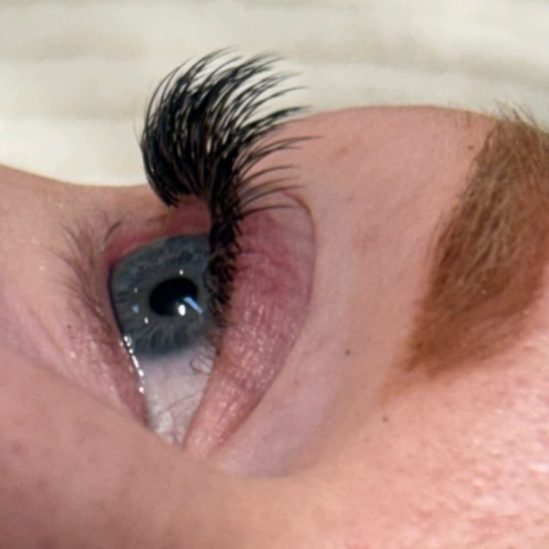 Classic full set cat-eye eyelash extensions at The Lash 24 Studio in Herriman, Utah